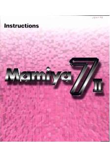 Mamiya 7/2 manual. Camera Instructions.